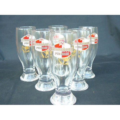 6 Verres À Bière Kronenbourg Pur Malt Akrobat Ref Arc