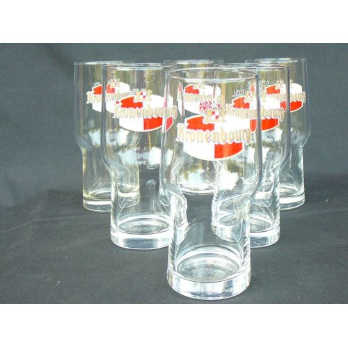6 Verres À Bière Kronenbourg Ref Vca