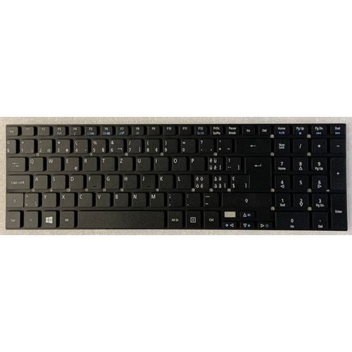 Clavier Qwertz Swiss-Allemand ACER TravelMate TMP255-M, TMP256-M NK.I1713.062 MP-10K36CH-6981W PK130N41A10 NKI1713062 NK.I1713.062 Noir **sans cadre**