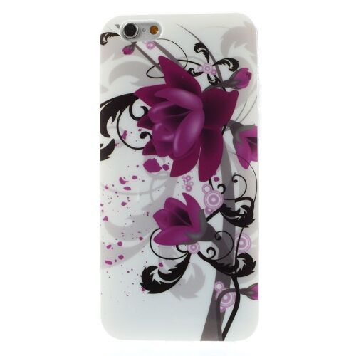Coque Soupel En Gel Flexible Motif Fleurs De Lotus Pour Iphone 6 4,7 Pouces
