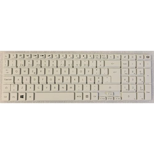 Clavier Qwerty PO Portugais Packard Bell EasyNote TV43HC TV43CM NK.I171S.02B V121702GK3 PK130O42B17 Blanc