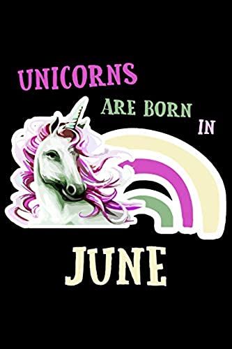Unicorns Are Born In June: Blank Paper Sketch Book - Artist Sketch Pad Journal For Sketching, Doodling, Drawing, Painting Or Writing
