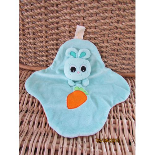 Doudou Lapin Jojo Ouaps Marionnette Little Puppet Blankie Baby Naissance Bebe Eveil Mixte
