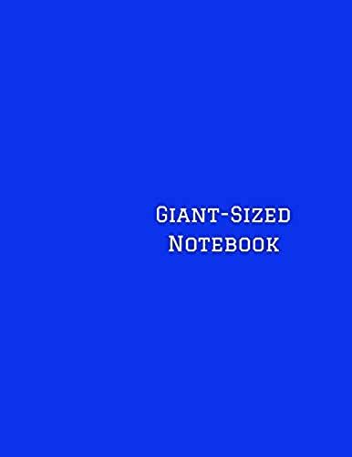 Giant-Sized Notebook: Jumbo Blue Notebook, Journal, 500 Pages, 250 Ruled Sheets