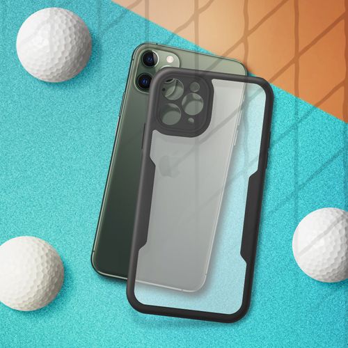 Coque Intégrale pour iPhone 11 Pro Antichoc Dos Rigide Contour en Silicone Noir