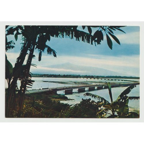 Carte Postale Douala, Pont Sur Le Wouri, Au Loin Le Mont Cameroun