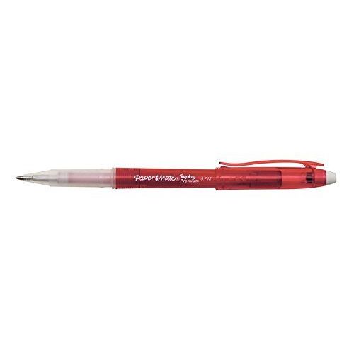 Papermate Replay Premium. Roller Stylo Gel Effacable. Rouge. 0,7 Mm
