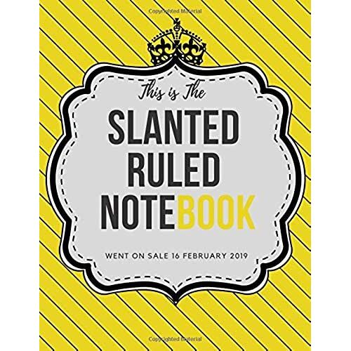 Slanted Ruled Notebook: Caligraphy Kits For Beginners, Left Handed Writing, Journal Left Handed, Handwriting Left Handed, Handwriting For Lefties, Leftie, Left Handed Composition Notebooks (110 Pages,