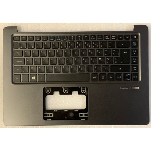 Clavier Azerty Belge Acer TravelMate TMX349-G2-M 6B.VDFN5.026 LV4P_A51BWL AEZ8VB01110 0KN1-092BE13 NSK-RDEBU NKI14170JA NK.I1417.0JA TOPCASE Gris rétroéclairé