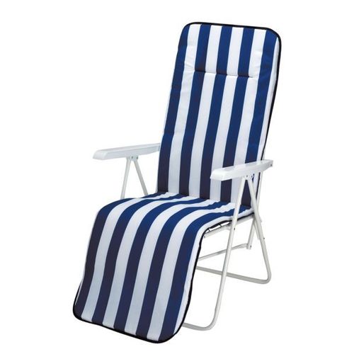 Chiemsee chaise inclinable 58 x 75 x 108 cm blanc