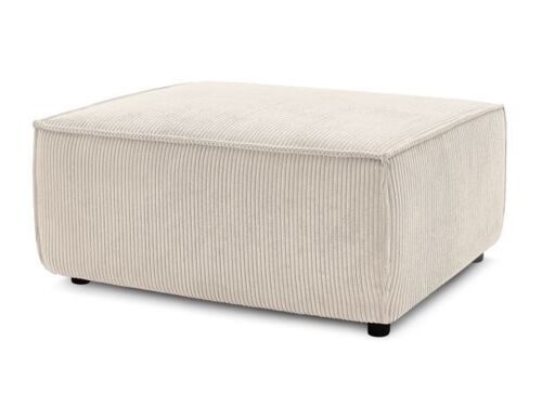 Pouf NIHAD velours côtelé Beige