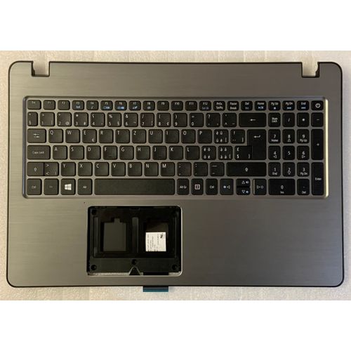 Clavier Qwertz Swiss-Allemand Acer Aspire F5-573, F5-573G 6B.GFMN7.024 LV5T_A51B AEZAAS00010 0KN1-0T1SF12 PK131NX1A11 NKI151303L NK.I1513.03L ACM14H86CH TOPCASE Argenté