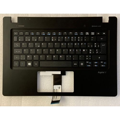 Clavier Azerty Belge ACER Aspire V3-372, V3-372T 6B.G7BN1.004 90.4LK07.S1A V139330AK1 NKI111S002 NK.I111S.002 TOPCASE Noir