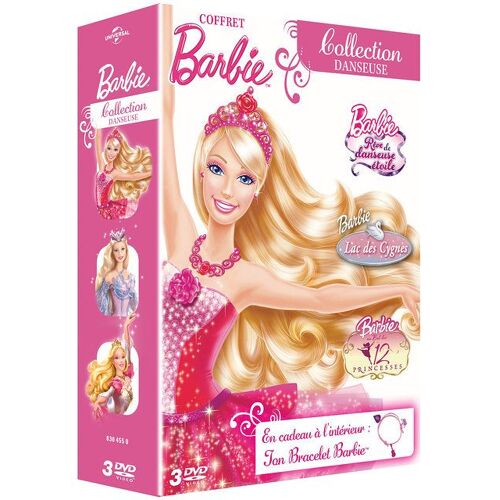Coffret Barbie - Collection Danseuse : Rêve De Danseuse Étoile + Lac Des Cygnes + Barbie Au Bal Des 12 Princesses - Pack