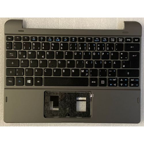 Clavier Qwertz Allemand Acer Tablet Switch One SW1-011 6B.LCSN5.007 0KNM-161GE12 MP-13U26D0-528 MP-13U2 NKI101303X NK.I1013.03X TOPCASE Gris