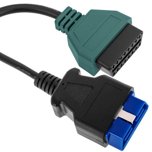 Câble De Diagnostic Mâle Obd2 Vert 16 Broches Compatible Avec Le Logiciel De Numérisation Fiat Ecu