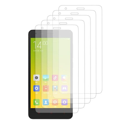 Lot / Pack De 5 Films Pour Xiaomi Redmi 2/ Redmi 2a/ Hongmi 2/ Redmi 2 Prime Protection D'écran Clear Transparent