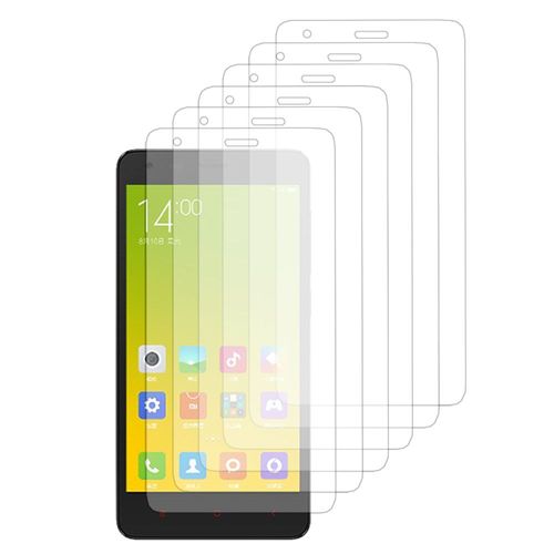 Lot / Pack De 6 Films Pour Xiaomi Redmi 2/ Redmi 2a/ Hongmi 2/ Redmi 2 Prime Protection D'écran Clear Transparent