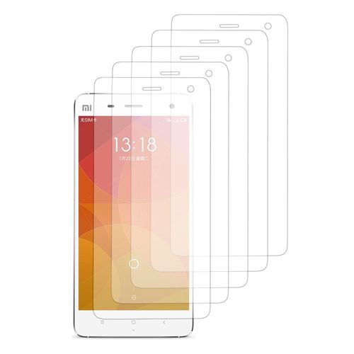 Lot / Pack De 5 Films Pour Xiaomi Mi 4/ Mi 4 Lte Protection D'écran Clear Transparent