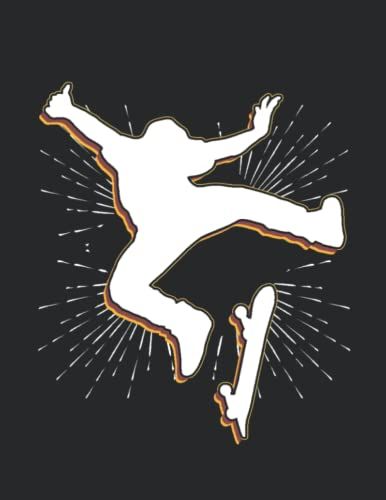 Skater Vintage Skateboarder Notebook: Skateboarder Vintage Design Skateboarding Design Notebook | Lined Notebook Journal Todo Exercise Book Or Diary 8,5 X 11 With 110 Pages