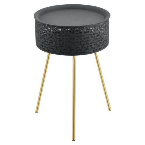 Table Basse Forshaga Noir Doré 65 X 40 Cm [En.Casa]