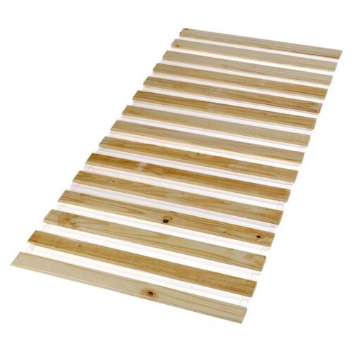 Sommier en pin massif 15 lattes sans cadre couchage 100x200 cm
