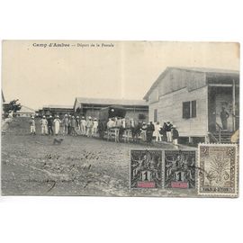 Cp Madagascar, Camp D'ambre ( Timbres Coloniaux)