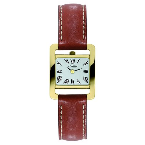 Montre Michel Herbelin Dame 5e Avenue Cuir Gold