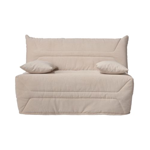 Banquette Bz Avec Matelas De 12 Cm Beige 140 X 190 Cm