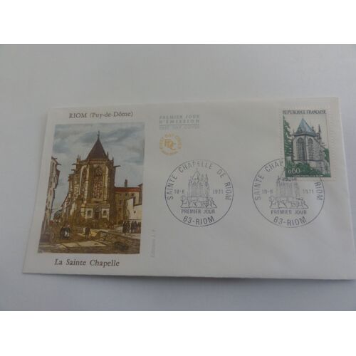Enveloppe Premier Jour Riom (Puy De Dôme) 1971