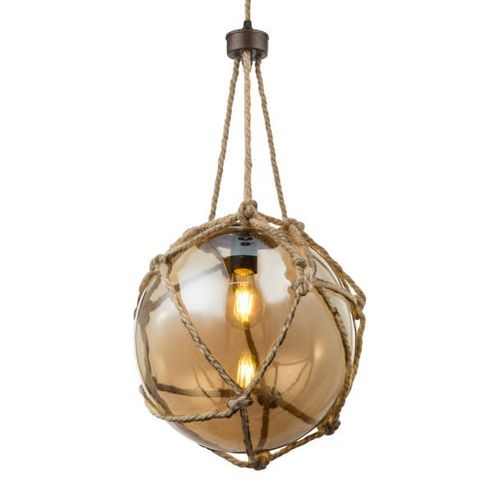 Suspension Verre Tiko Avec Filet Rouille Ø 30 Cm