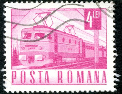 Timbre Oblitéré Posta Romana, 4 Lei