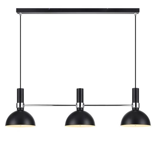 Markslojd Larry - Plafonnier À 3 Ampoules À Dôme Noir, E27
