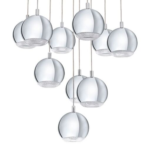 Eglo Conessa - Luminaire Suspendu À 10 Grappes, Chrome, Gu10