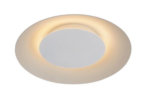 Plafonnier Led Foskal En Blanc, Ø 34,5 Cm