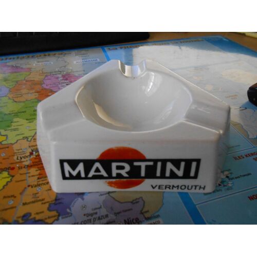 Cendrier Publicitaire Faîence Martini Vermouth