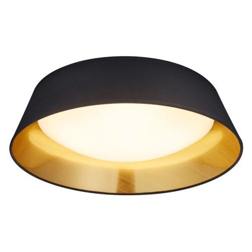 Noir Et Or - Plafonnier Led Ponts Rond