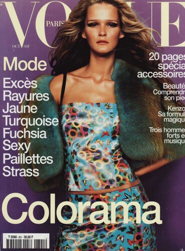 Vogue / 10-1999 N°801 : Brian Ferry (1p) - Agnès B (4p) - Mario Testino / Portfolio (10p)