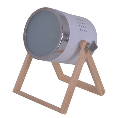 Lampe À Poser Tim Blanc-Argenté
