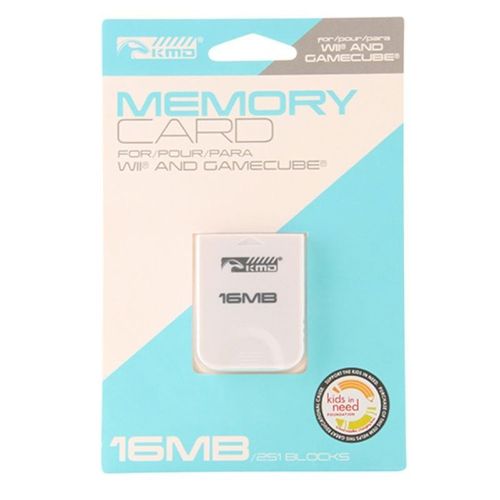 Kmd Carte Mémoire 16 Mb/Mo, 251 Blocks Pour Consoles Nintendo Wii & Gamecube