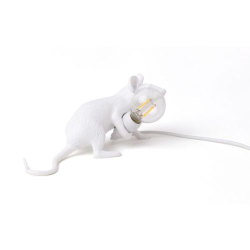 Seletti Lampe De Table Mouse Lamp Lop (Blanche - Résine)