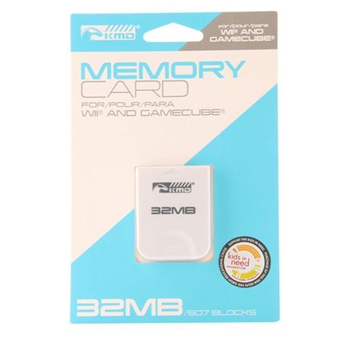 Kmd Carte Mémoire 32 Mb/Mo, 507 Blocks Pour Consoles Nintendo Wii & Gamecube