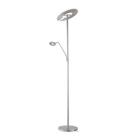 Lampadaire Indirect Led Dent À Liseuse, Cct Nickel
