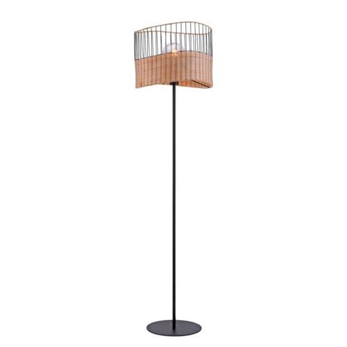 Lampadaire Reed En Bois Et Métal