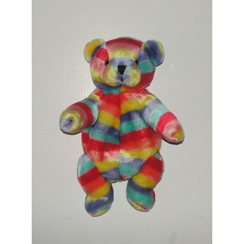 Ours Multicolore Peluche Ours Sac A Dos Bretelles Reglabes