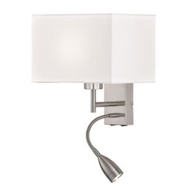 Applique Dream À Liseuse Led, Blanc/Nickel