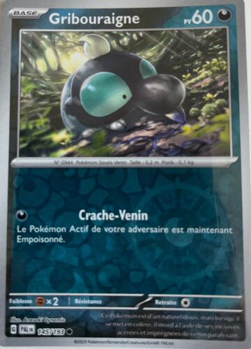 Carte Pokémon - Gribouraigne - 145/193 - Reverse - Sv2 Evolution À Paldea