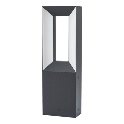 Riforano Borne D'extérieur Led 2 Lampes Noir Ip54