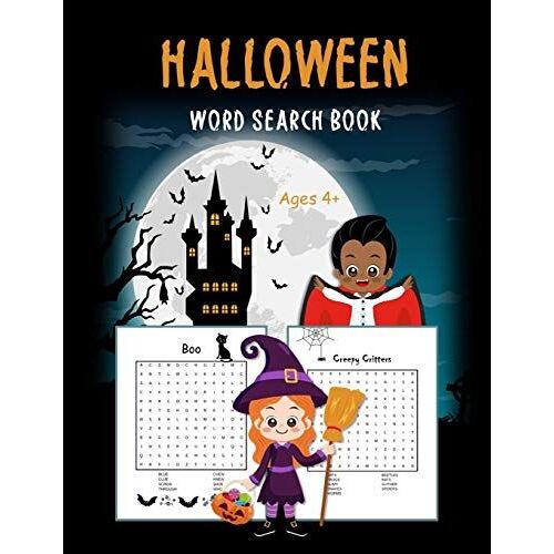 Halloween Word Search Book: 50 Uniquely Themed Puzzles For Kids Ages 4+