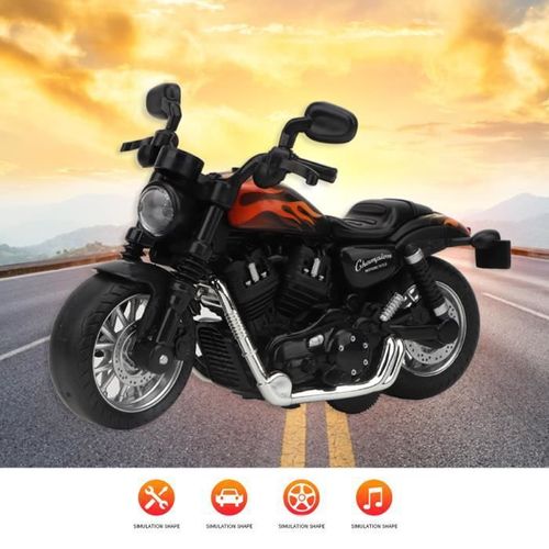 Sonew Jouet Modèle De Moto Jouet De Modèle De Moto En Alliage Électrique Avec Musique Légère Pour Enfants Cadeau Pour Enfants